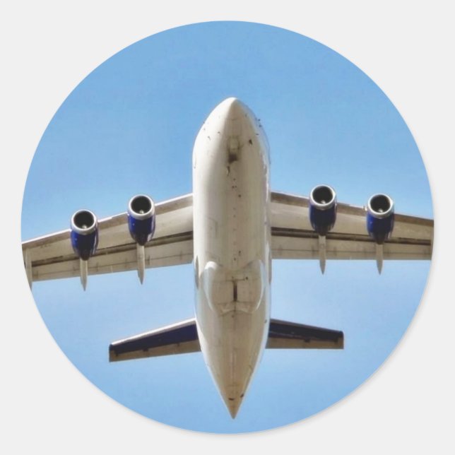 Adesivo Altura de avião alto (Frente)
