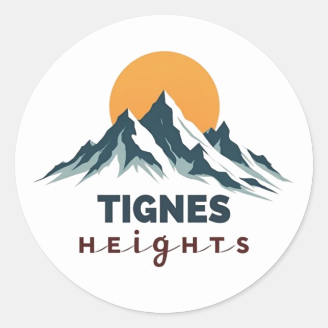 Adesivo Alturas de Tignes Montanha (Frente)