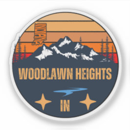 Adesivo Alturas de Woodlawn, Indiana