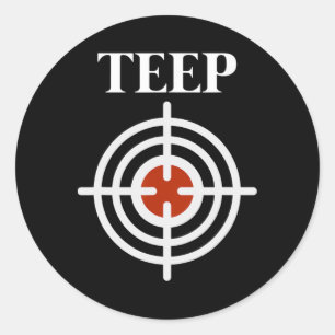 Adesivo Alvo de Teep no centro Muay Thai Kick Boxing Mma F