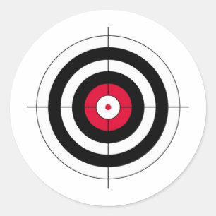 Adesivo Alvo do BullsEYE dos Crosshairs