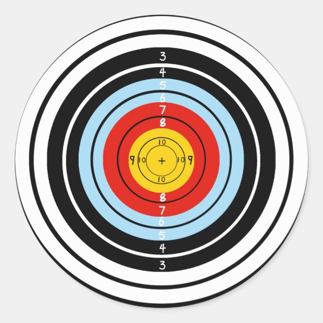 Adesivo Alvo do jogo de tiro (Frente)