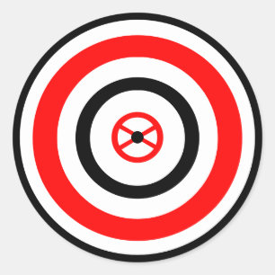 Adesivo Alvos Coloridos de Fotos de Alta Visibilidade Bril