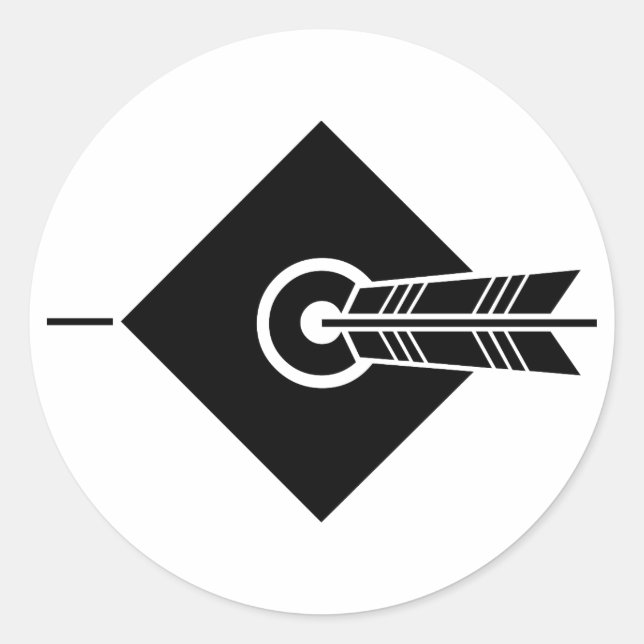 Adesivo Alvos e Rótulos com acerto de seta (Frente)