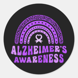 Adesivo Alzheimer's Sensibilização Rai do Elefante Púr