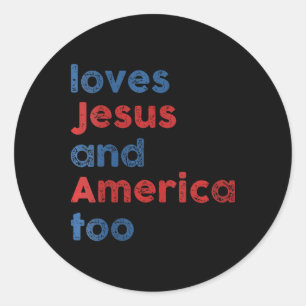 Adesivo Ama Jesus E América Também Para Mulheres Homens