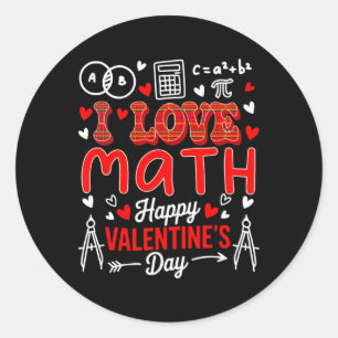 Adesivo Ama Matemática Feliz Dia dos Namorados Professor d