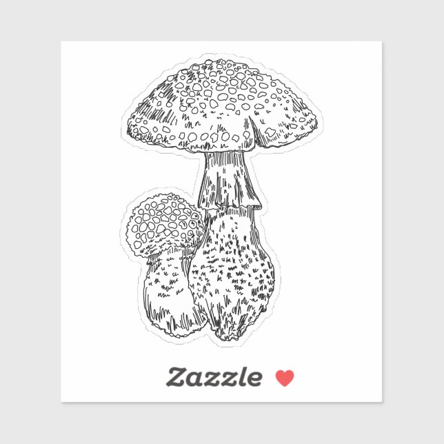 Adesivo Amanita Mushroom Sticker (Folha)
