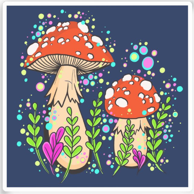 Adesivo Amanita Mushroom Vinyl Sticker (Frente)