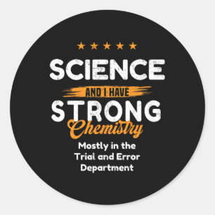 Adesivo Amante da Ciência com Química Emocional ~ Dia dos 