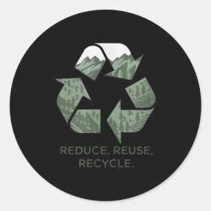 Adesivo Amante da Natureza Dia da Terra Reduzir Reutilizar