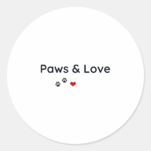 Adesivo Amante de Animais Patas & Amor