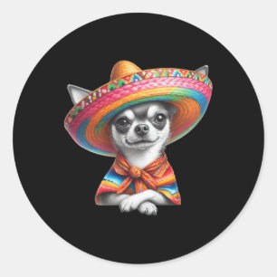Adesivo Amante de Cachorro Chihuahua Engraçado Cinco De Ma