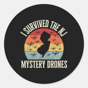 Adesivo Amante de Drone Engraçado Eu Sobrevivi ao Myster d