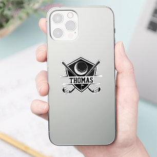 Adesivo Amante de Golfe Personalizado