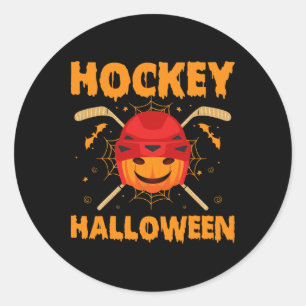 Adesivo Amante de Hockey Dia das Bruxas Homens Mulheres Jo