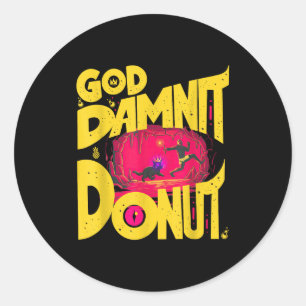 Adesivo Amante de livro engraçado Donut para homem mulher