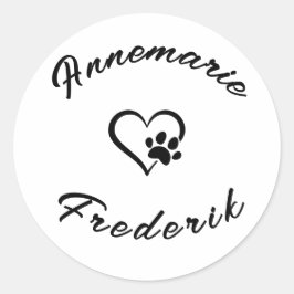 Adesivo Amante de os animais de cães