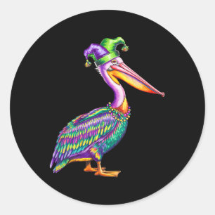 Adesivo Amante de os animais de Carnaval do Pelican Mardi