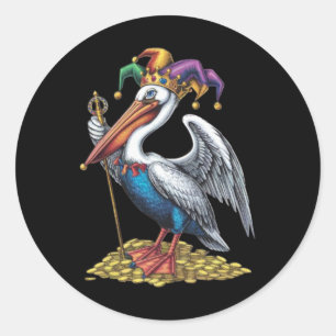 Adesivo Amante de os animais de Carnaval do Pelican Mardi 