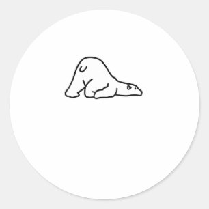 Adesivo Amante de os animais de Urso Polar Lprego