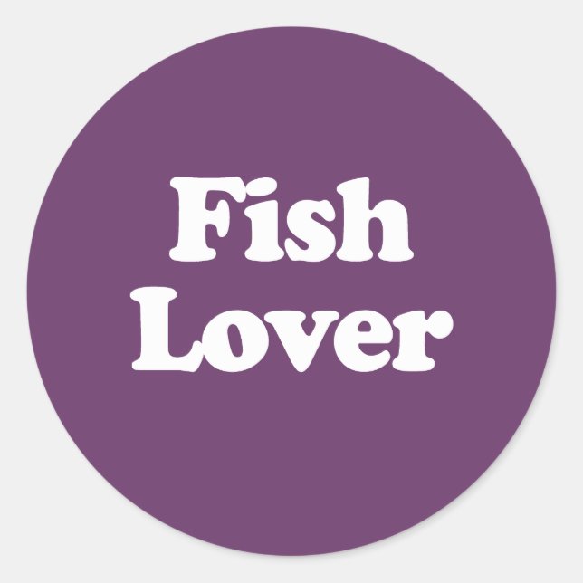 Adesivo Amante de Peixes (Frente)