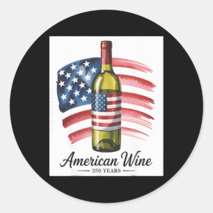 Adesivo Amante de Vinho de Aniversário de 250 Anos 1776-20