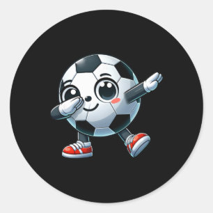 Adesivo Amante do Futebol Dabbing Fofinho Crianças Meninos