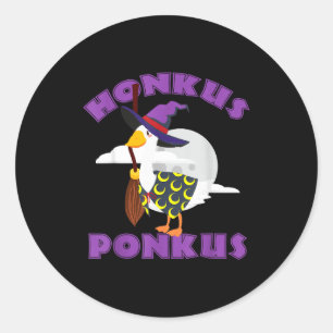 Adesivo Amante do pato de chapéu de bruxa Honkus ponkus