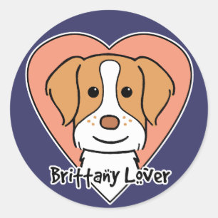 Adesivo Amante do Spaniel de Brittany