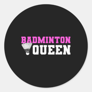 Adesivo Amante do Volante de Badminton Jogador de Badminto