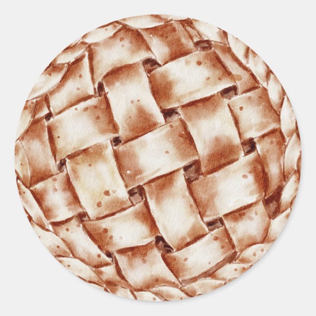 Adesivo amantes bonitinhos de torta de maçã (Frente)