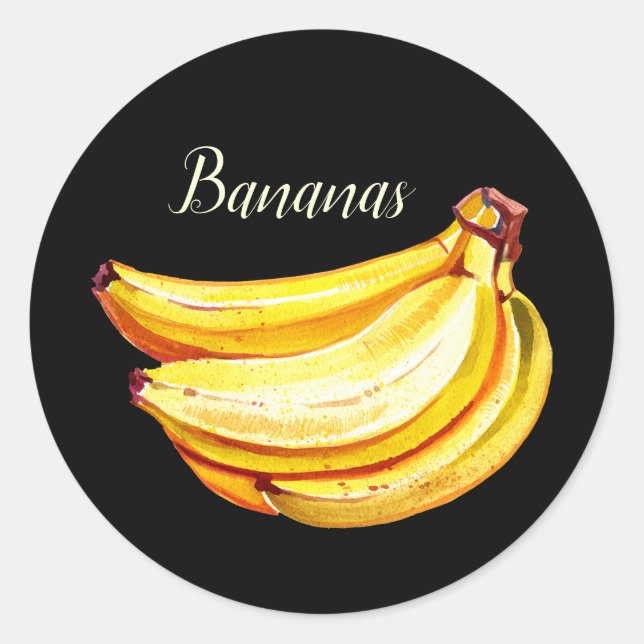 Adesivo amantes bonitos da fruta de banana (Frente)