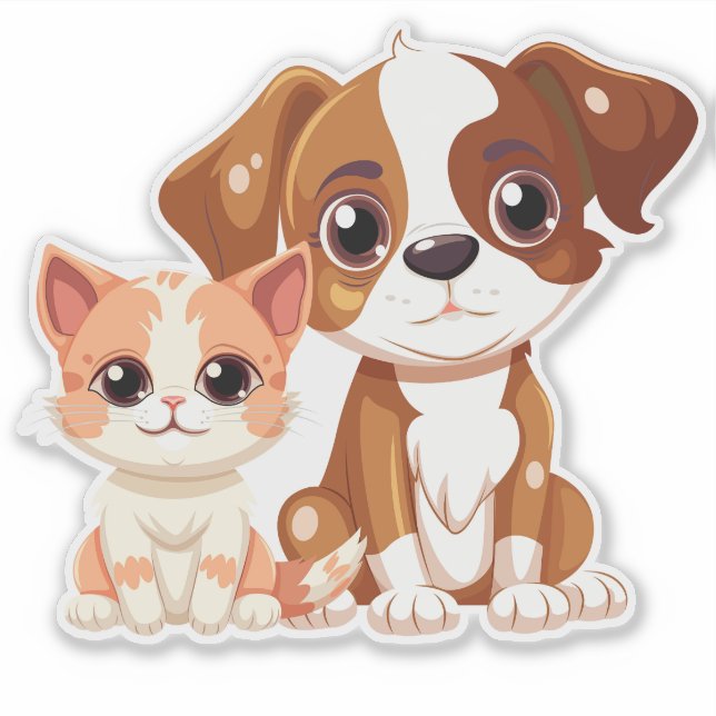 Adesivo Amantes de Animais de Estimação (Frente)