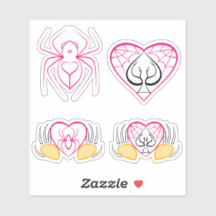 Adesivo Amantes de Aranha Rosa Twink