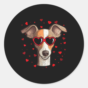 Adesivo Amantes de Cachorro Coração do Namorados de Greyho