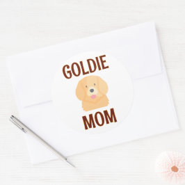 Adesivo Amantes de Cachorro Golden Retriever Goldie Mãe Pa