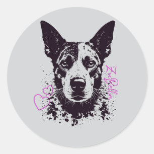 Adesivo Amantes de Cães Blue Heeler ZuBella