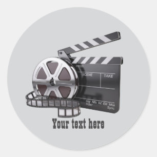Adesivo Amantes de filmes divertidos adicionam texto