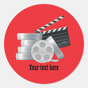 Adesivo Amantes de filmes divertidos adicionam texto