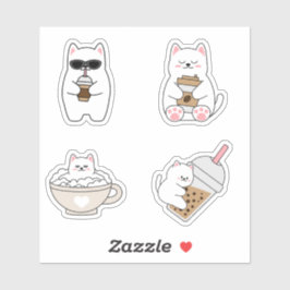 Adesivo Amantes de Gato Puramente Adoráveis