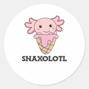 Adesivo Amantes De Gelo De Morango Axolotl Axolotl Sweet