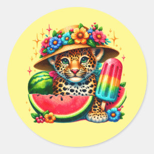 Adesivo Amantes de leopardo-da-praia