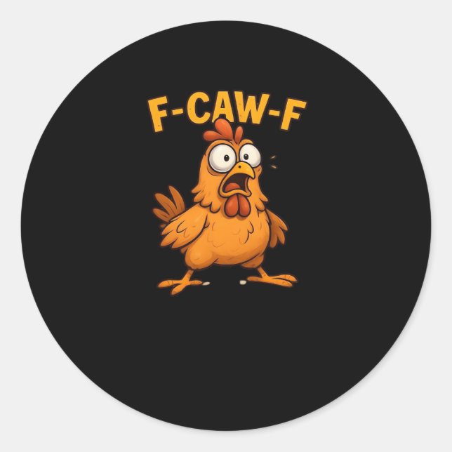 Adesivo Amantes de Pássaros F Caw F Pun Desenho Legal Únic (Frente)