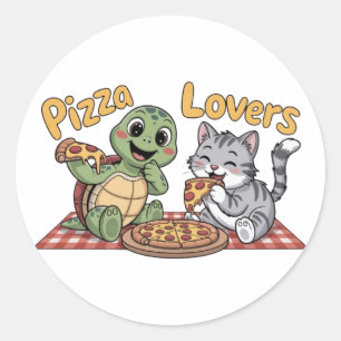 Adesivo Amantes de pizza
