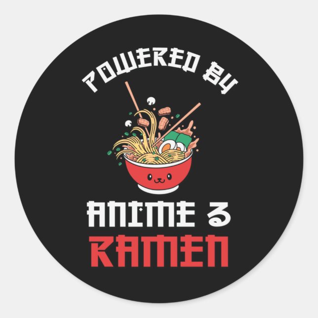 Adesivo Amantes de Ramen & Anime | Presente perfeito (Frente)