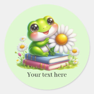 Adesivo Amantes de sapos fofos personalizáveis