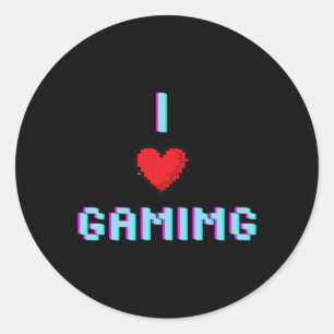 Adesivo Amar Jogando Vídeo Jogo Cardíaco Jogador