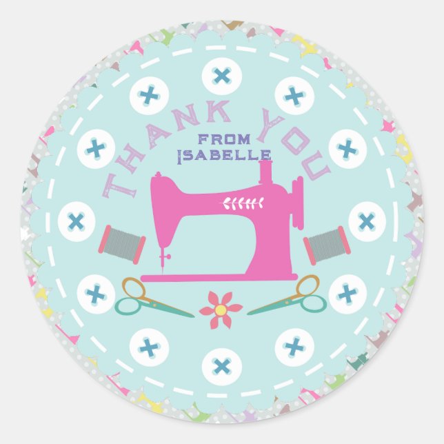 Adesivo Amar Máquina de Costura (Frente)