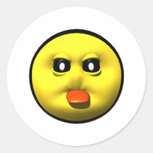 Adesivo Amarelo colando para fora o tounge